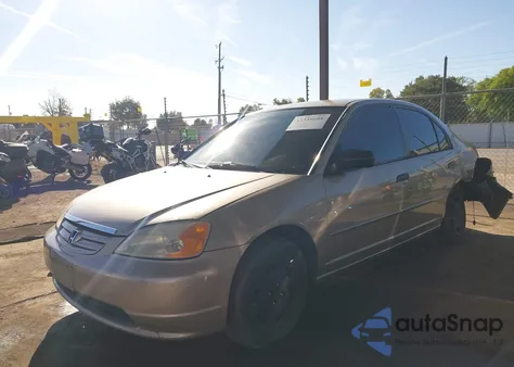 2001 Honda Civic Lx z USA, uszkodzony, nr VIN 1HGES16531L027378